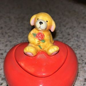 Dog heart trinket/jewelry box